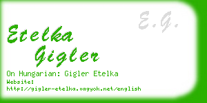 etelka gigler business card